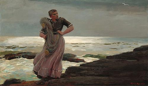 A Light on the Sea Winslow Homer 